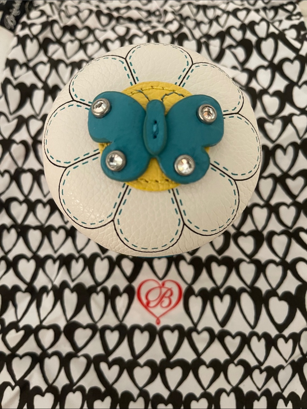 NWT Brighton Cupcake Flower/Butterfly Coin Purse + dust bag -HTF